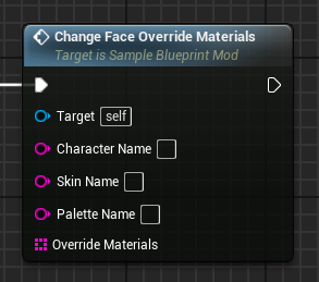 ChangeFaceOverrideMaterials